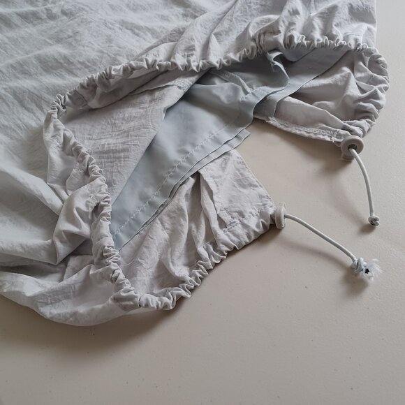 Drawstring-hem Parachute Maxi Skirt - Picture 7 of 16